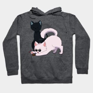 Gojo and Geto as cats Hoodie